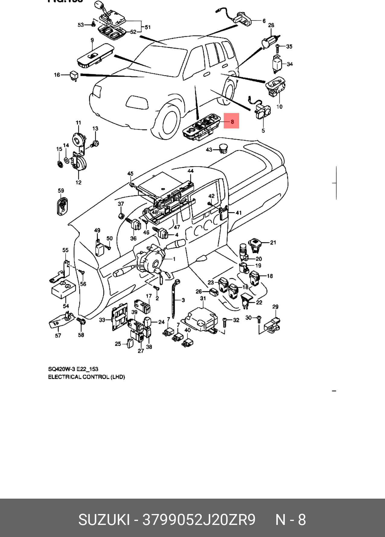 3799052J20ZR9 SUZUKI 