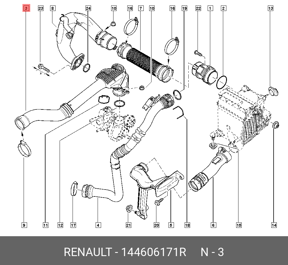 144606171R RENAULT Деталь
