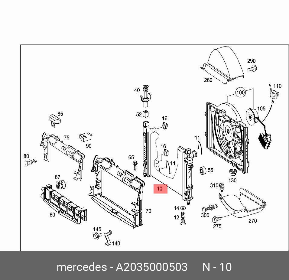 Крепление радиатора w203. Радиатор Мерседес w 203 размер. Размеры радиатора w203.