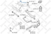 8717021SX STELLOX сайлентблок редуктора! Subaru Legacy B12 99-03
