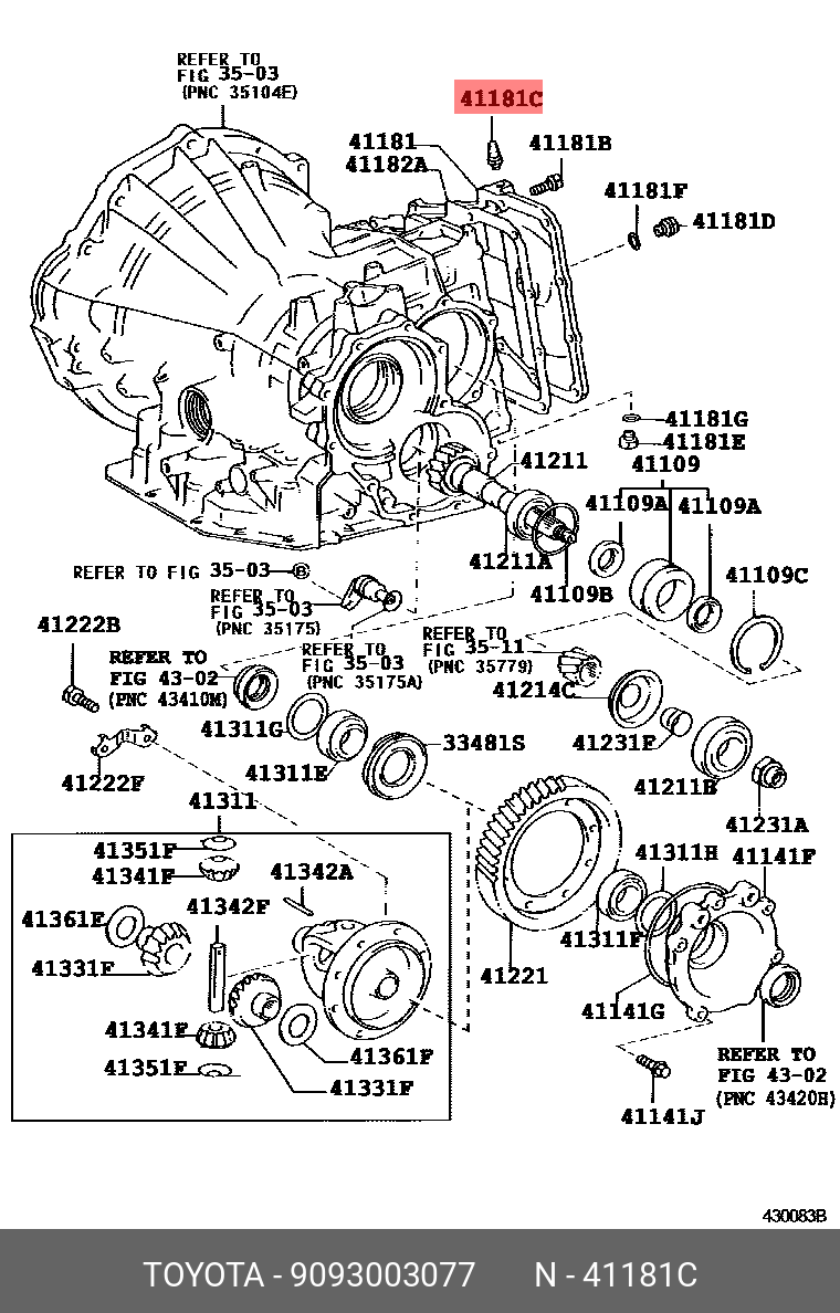 9093003077 TOYOTA БОЛТ С ШЕСТИГРАННОЙ ГОЛОВКОЙ