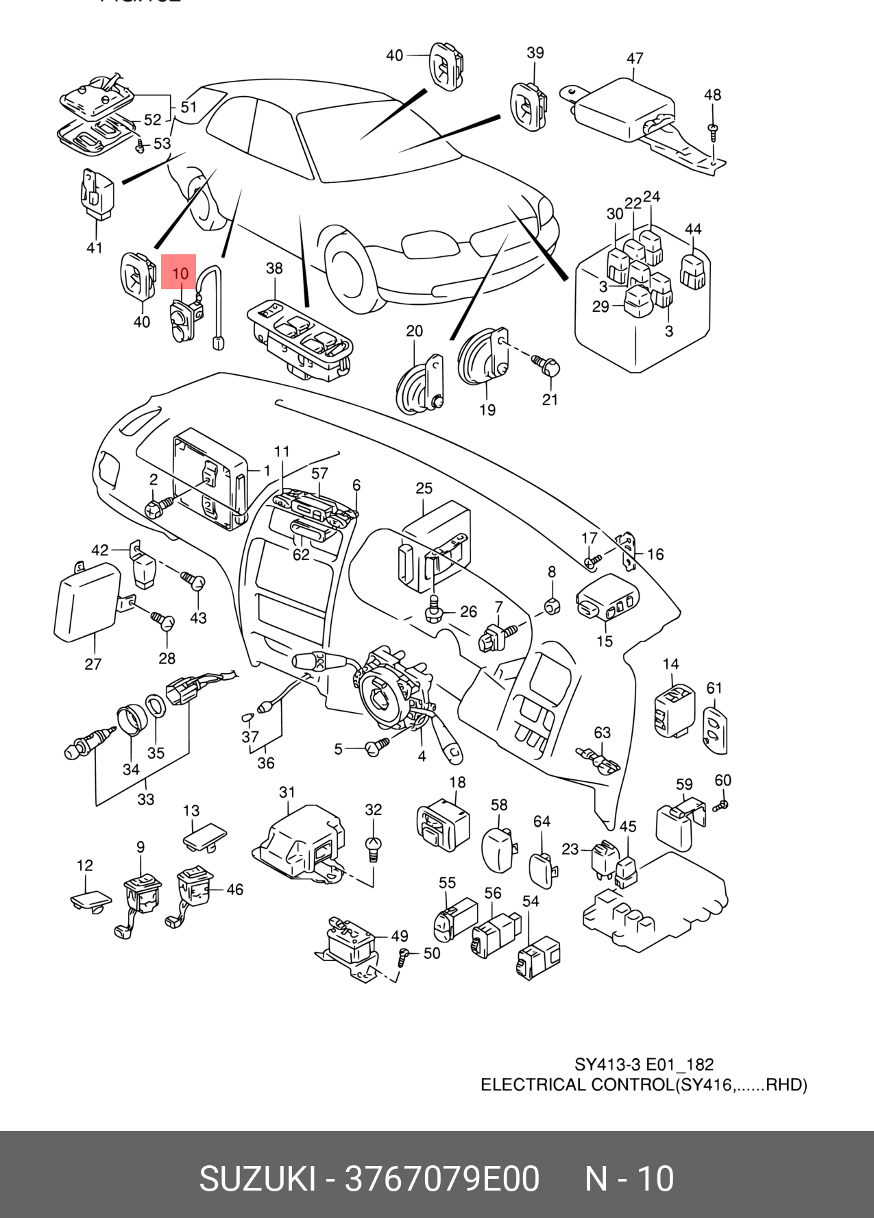 3767079E00 SUZUKI -