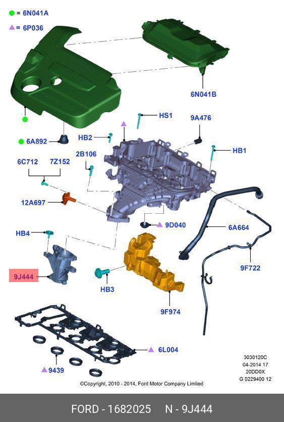 1682025 FORD Кронштейн
