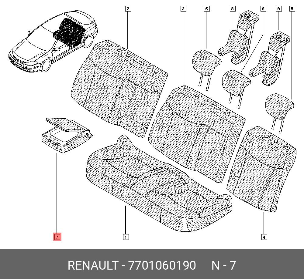 7701060190 RENAULT ACCOUDOIR AR