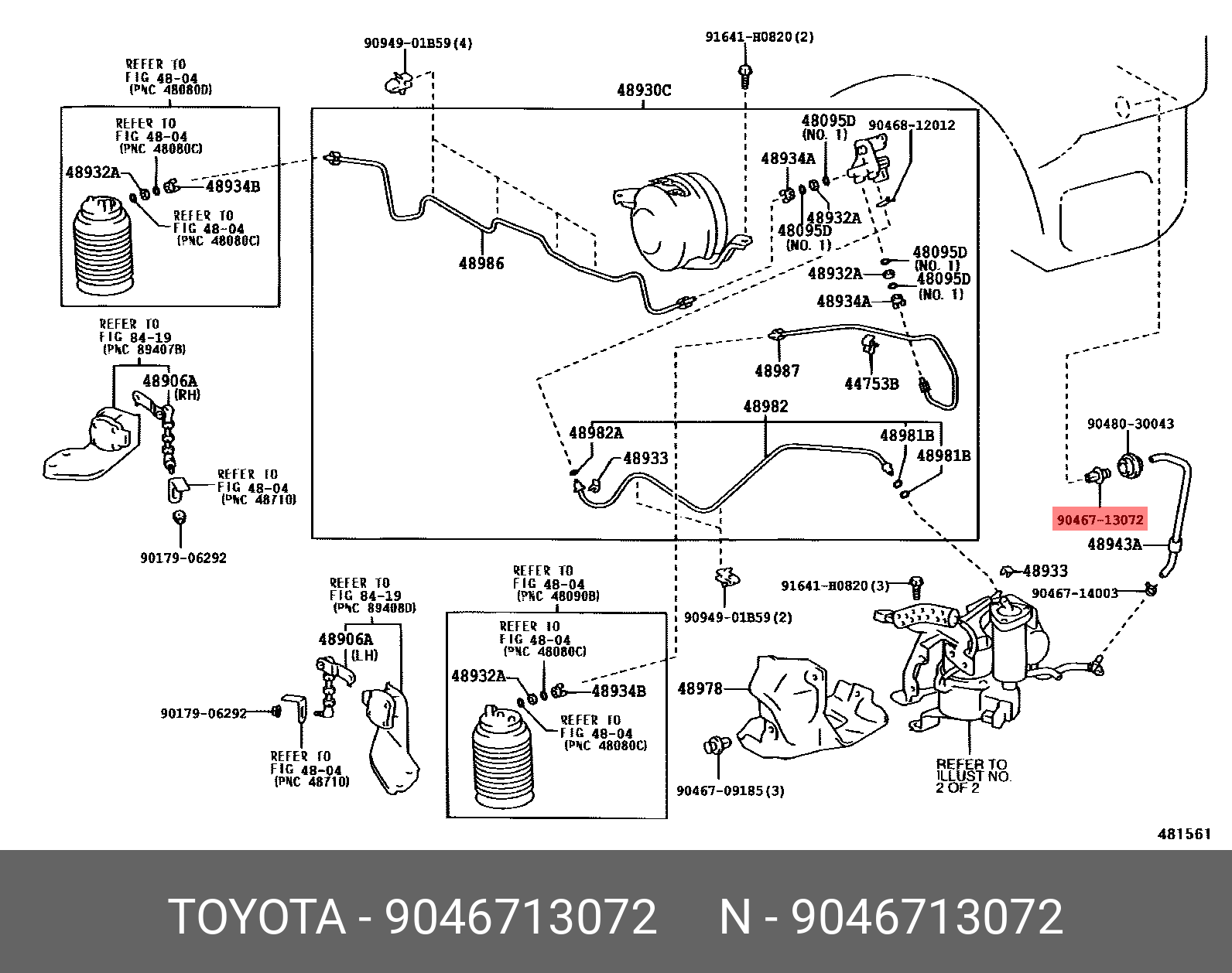9046713072 TOYOTA КРЕПЕЖ