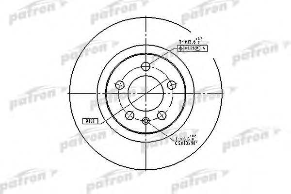 PBD4027 PATRON Диск тормозной