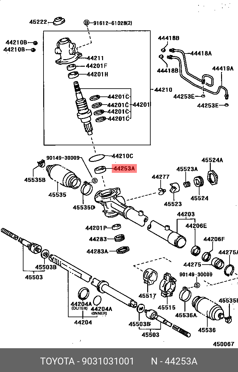 9031031001 TOYOTA САЛЬНИК