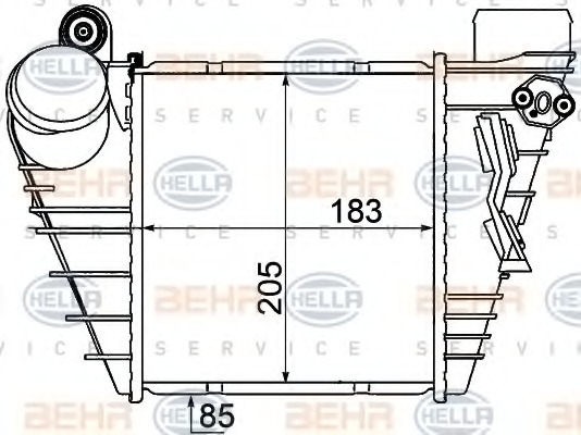8ML376776051 BEHR-HELLA Интеркулер