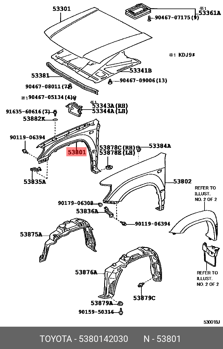 5380142030 TOYOTA 
