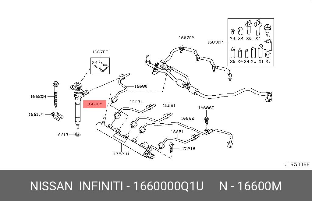 1660000Q1U NISSAN NOZZLE & HOLDER ASSY 1660000Q1U NISSAN NOZZLE & HOLDER ASSY