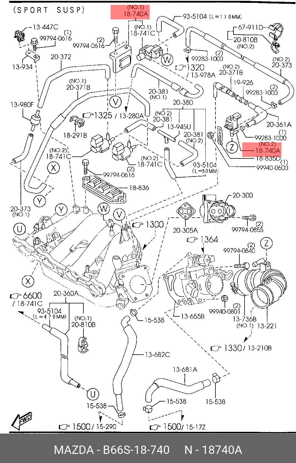B66S18740 MAZDA -