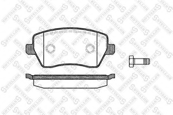 998000SX STELLOX Колодки торм Renault Clio III 05-,Logan 0309-Nissan Micra 03-Lada Largus12- перед STELLOX