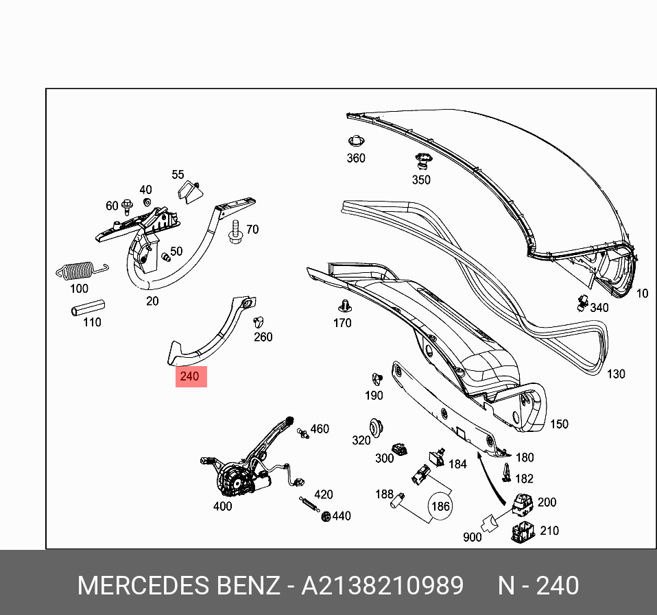 A2138210989 MERCEDES-BENZ КАБЕЛЬ-КАНАЛ