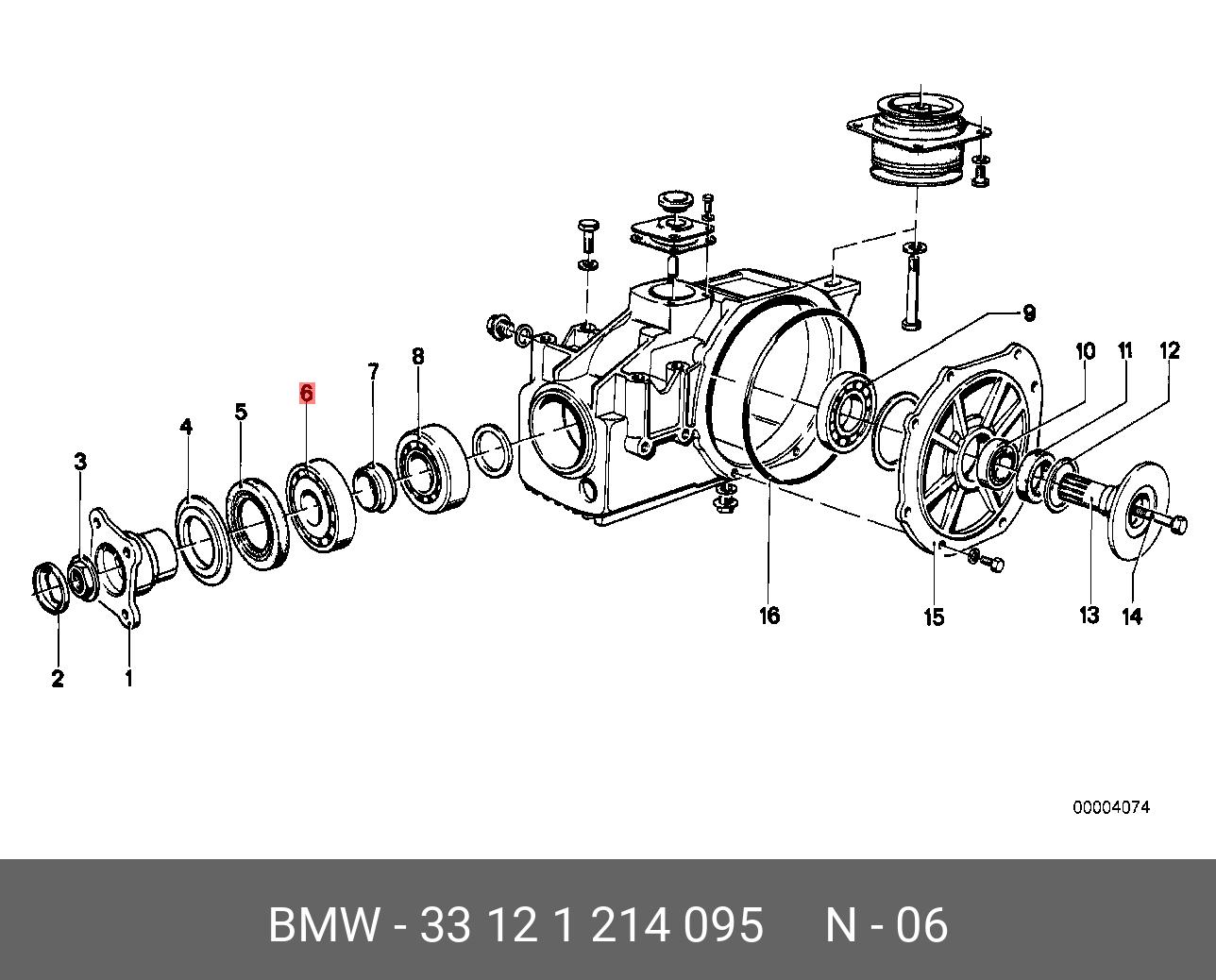 33121214095 BMW Конический роликовый подшипник, 31,7X73,1X29,3