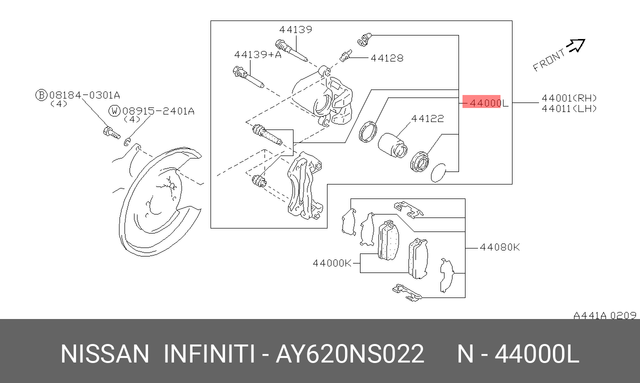 AY620NS022 NISSAN НАБОР САЛЬНИКОВ ТОРМОЗНОГО ЦИЛИНДРА