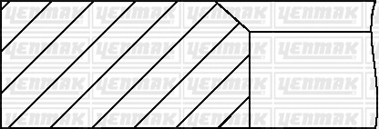 9109159000 YENMAK 89,00mm Кольца поршневые комплект 2,5x1,75x2,5 Renault Master II 2001- 2,5 DCİ 120 G9U  720/724/730/750/754
