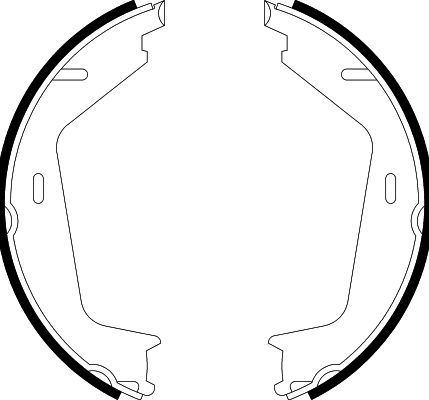 8DA355051161 HELLA Комплект тормозных колодок, стояночная тормозная система