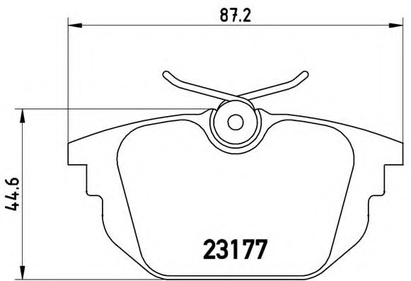 P23026 BREMBO Тормозные колодки