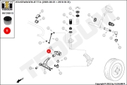 00726013 TEDGUM Сайлентблок рычага подвески