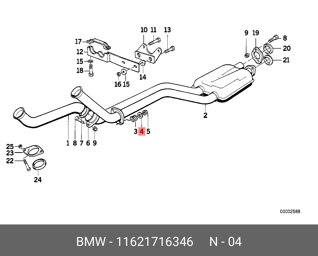 11621716346 BMW прокладочная шайба