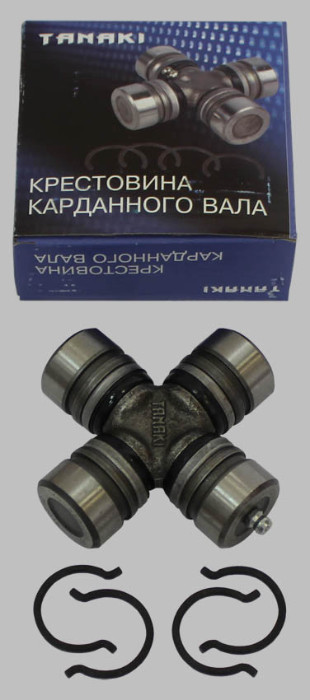 Крестовина карданного вала УАЗ, Волга, Газель (с масленкой и стопорными кольцами) TANAKI TANAKI TKG220102551