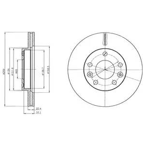BG4455C DELPHI Тормозной диск