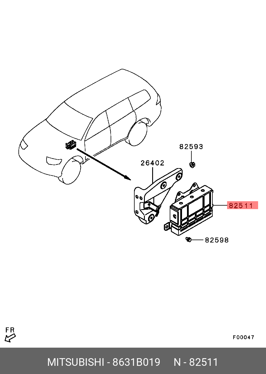 8631B019 MITSUBISHI CONTROL UNIT,A/T