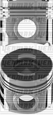 91,10 mm. Поршень с пальцем,с кольцами YENMAK 3604362000