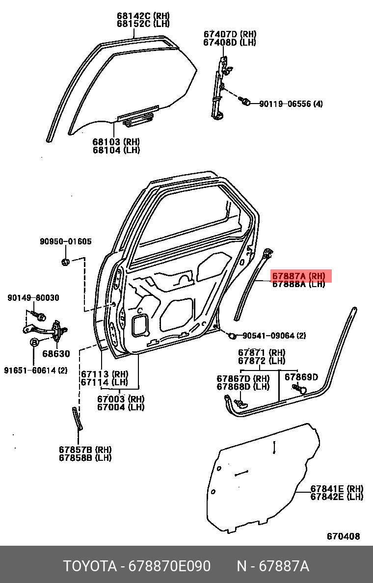 678870E090 TOYOTA 