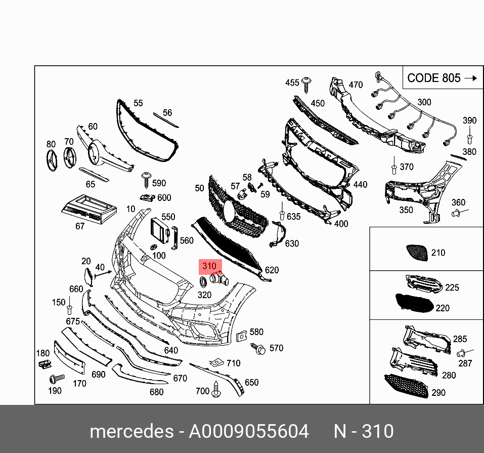 0009055604 MERCEDES-BENZ TRUCKS ДАТЧИК ПАРКОВОЧНОЙ СИСТЕМЫ