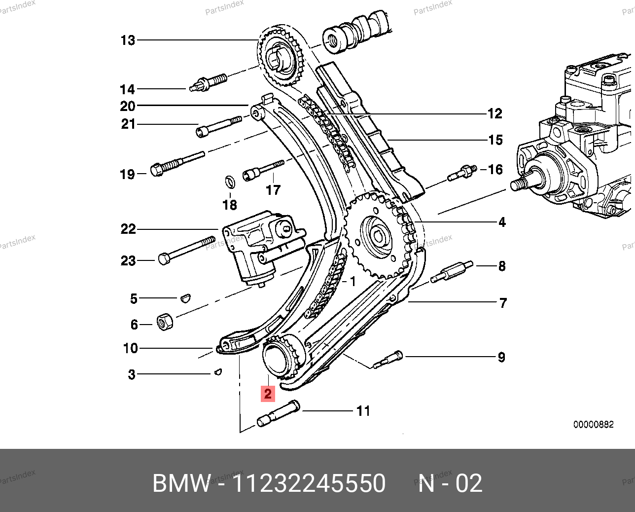 11232245550 BMW KETTENRAD