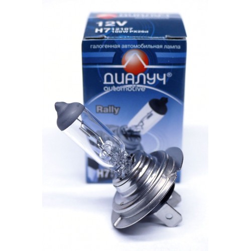 Автолампа Н7 12v 100w PX26d ДИАЛУЧ 12107