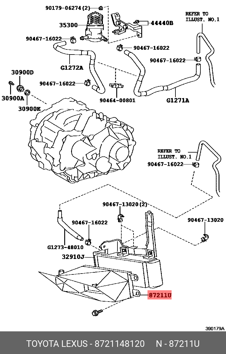 8721148120 TOYOTA ВОЗДУХОВОД ОТОПЛЕНИЯ САЛОНА