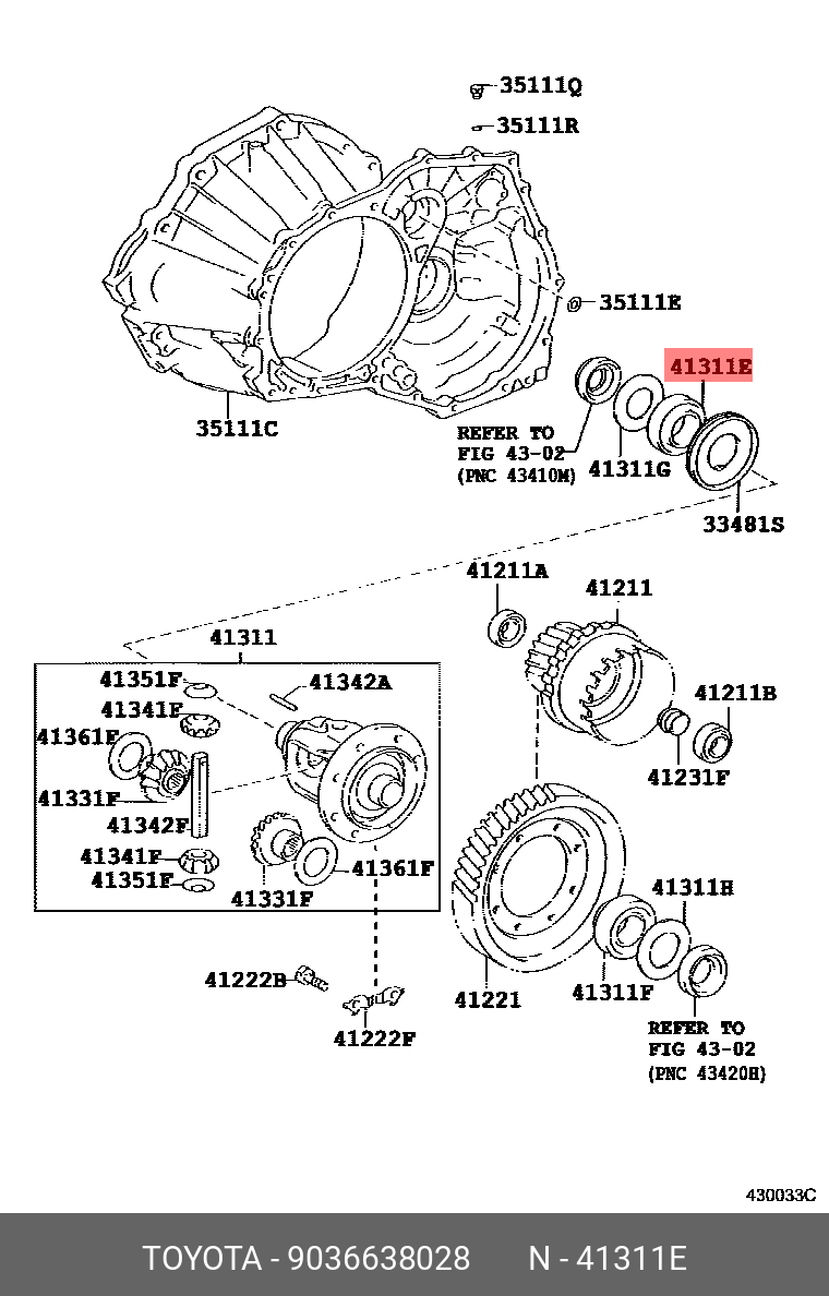 9036638028 TOYOTA ПОДШИПНИК ШАРИКОВЫЙ