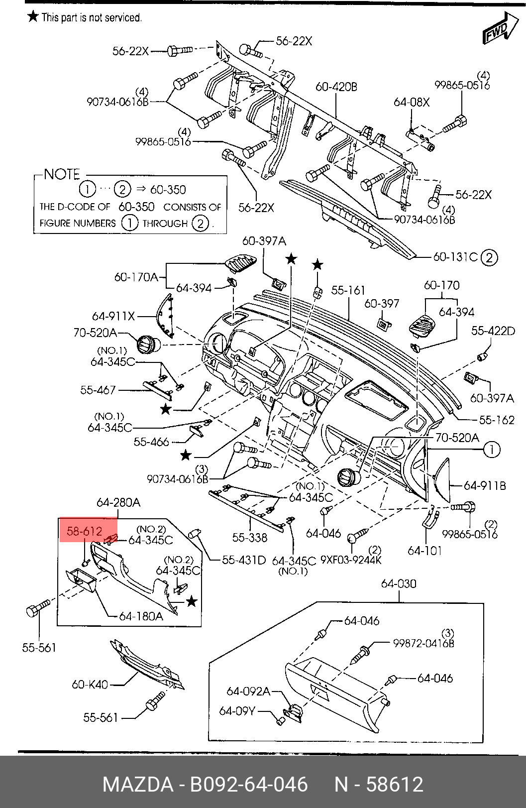 B09264046 MAZDA Отбойник B09264046 MAZDA Отбойник