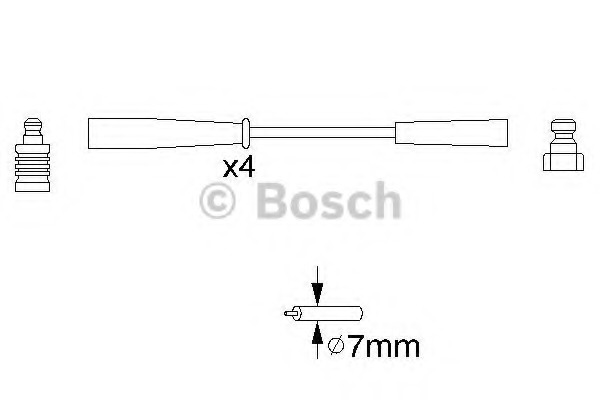 0986356817 BOSCH Провода в/в Bosch 0986356817 Volvo S40