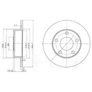 BG3381 DELPHI Диск тормозной вентилируемый|полный