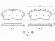 ST280263 SAT Колодки тормозные (Спереди) Land Rover Discovery 16-20 / Range Rover 12-22 / Range Rover Sport 13-22