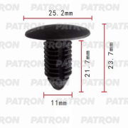 P370096 PATRON Клипса пластмассовая