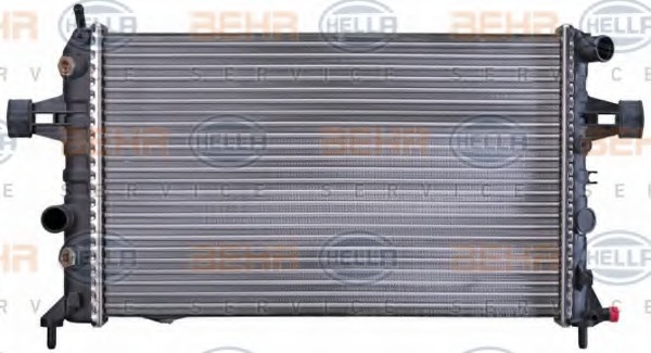 8MK376710321 HELLA Радиатор, охлаждение двигателя