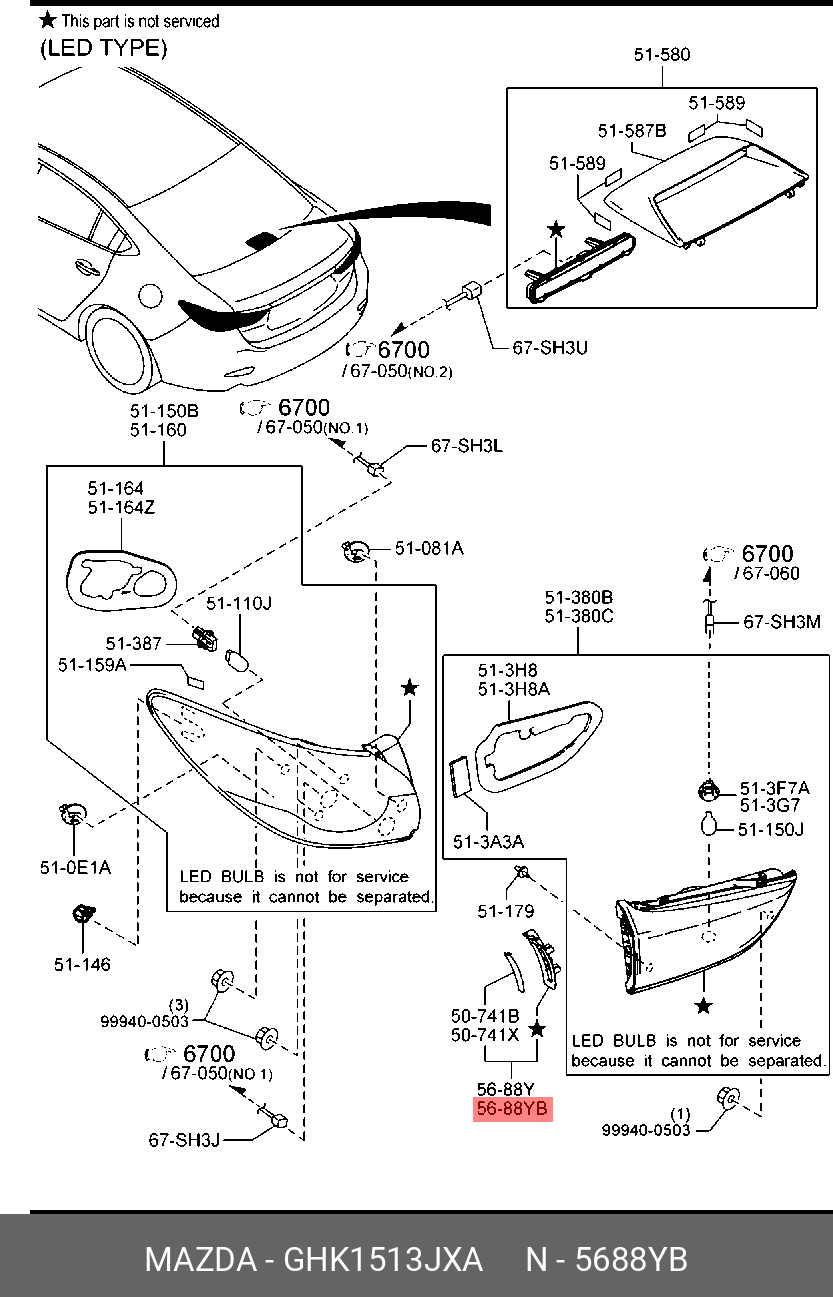 GHK1513JXA MAZDA КРОНШТЕЙН ПЛАСТИКОВЫЙ