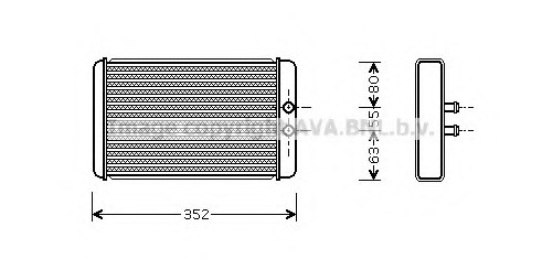 FTA6265 AVA Теплообменник, отопление салона