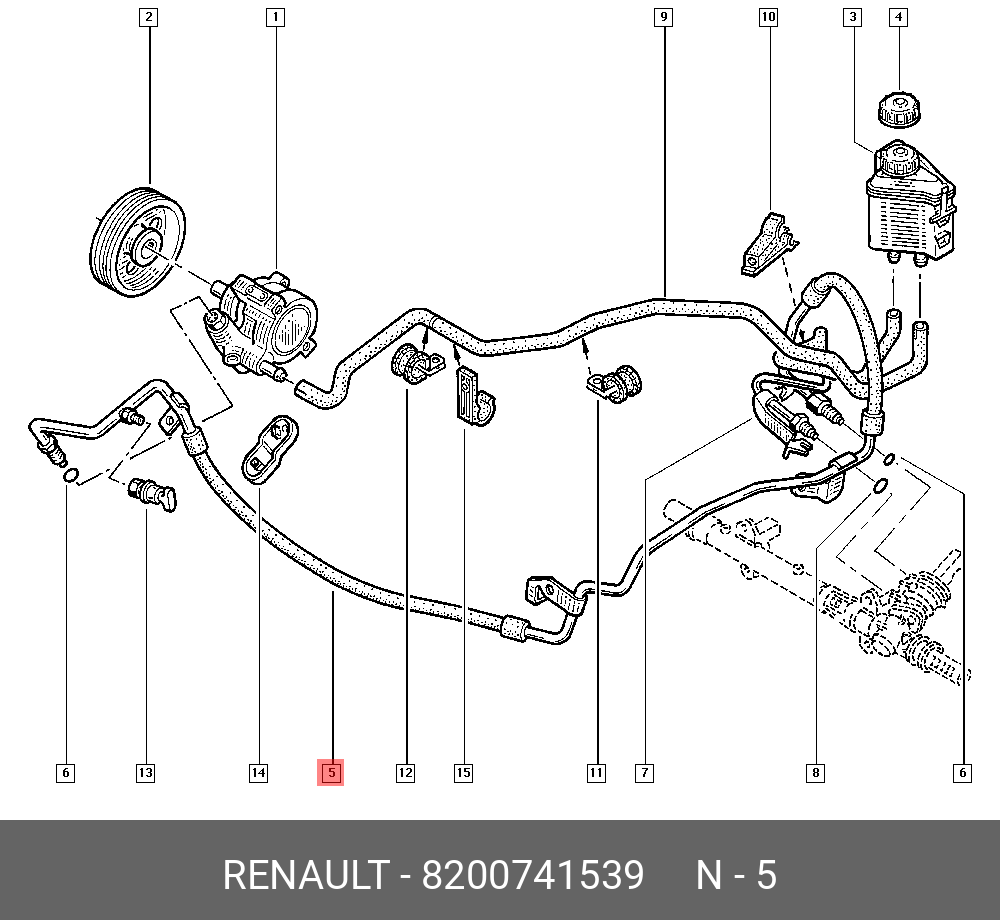 7700823735 RENAULT 4405479_насос ГУР Opel купить в интернет-магазине AvtoTO