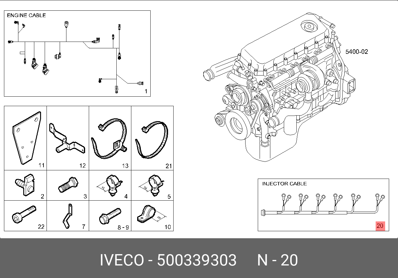 500339303 IVECO Электропровод