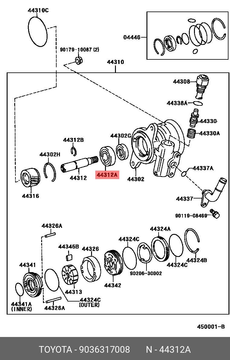 9036317008 TOYOTA ПОДШИПНИК ШАРИКОВЫЙ