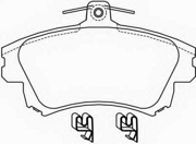 MR527656 MITSUBISHI Тормозные колодки
