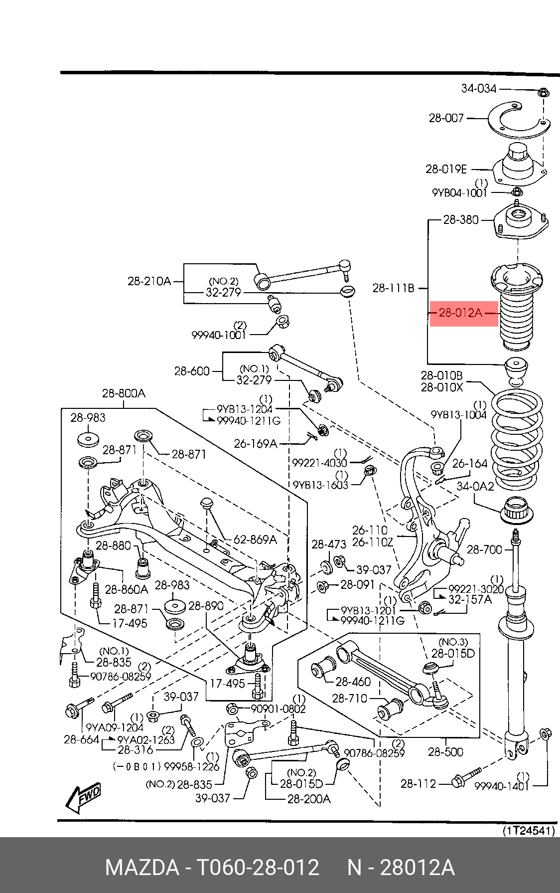 T06028012 MAZDA ПЫЛЬНИК АМОРТИЗАТОРА