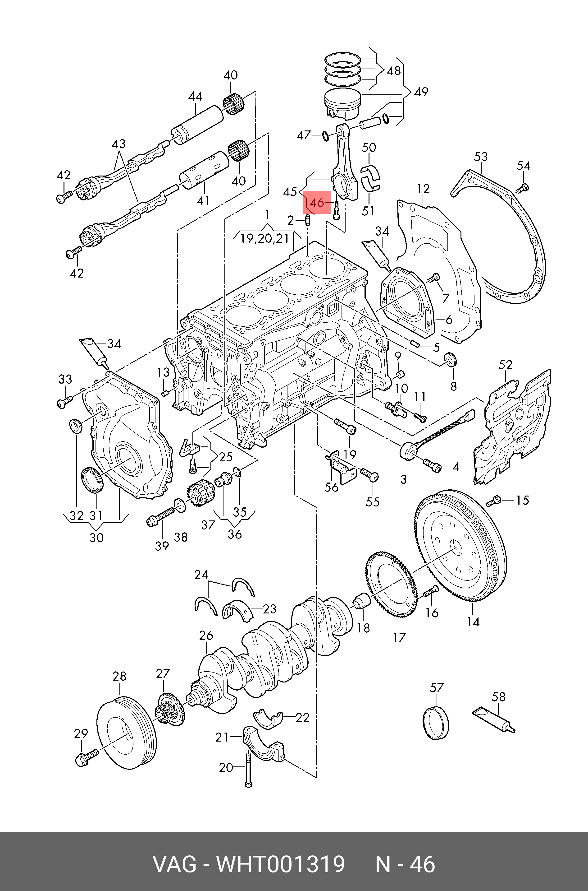 WHT001319 PORSCHE PLEUELSCHRAUBE