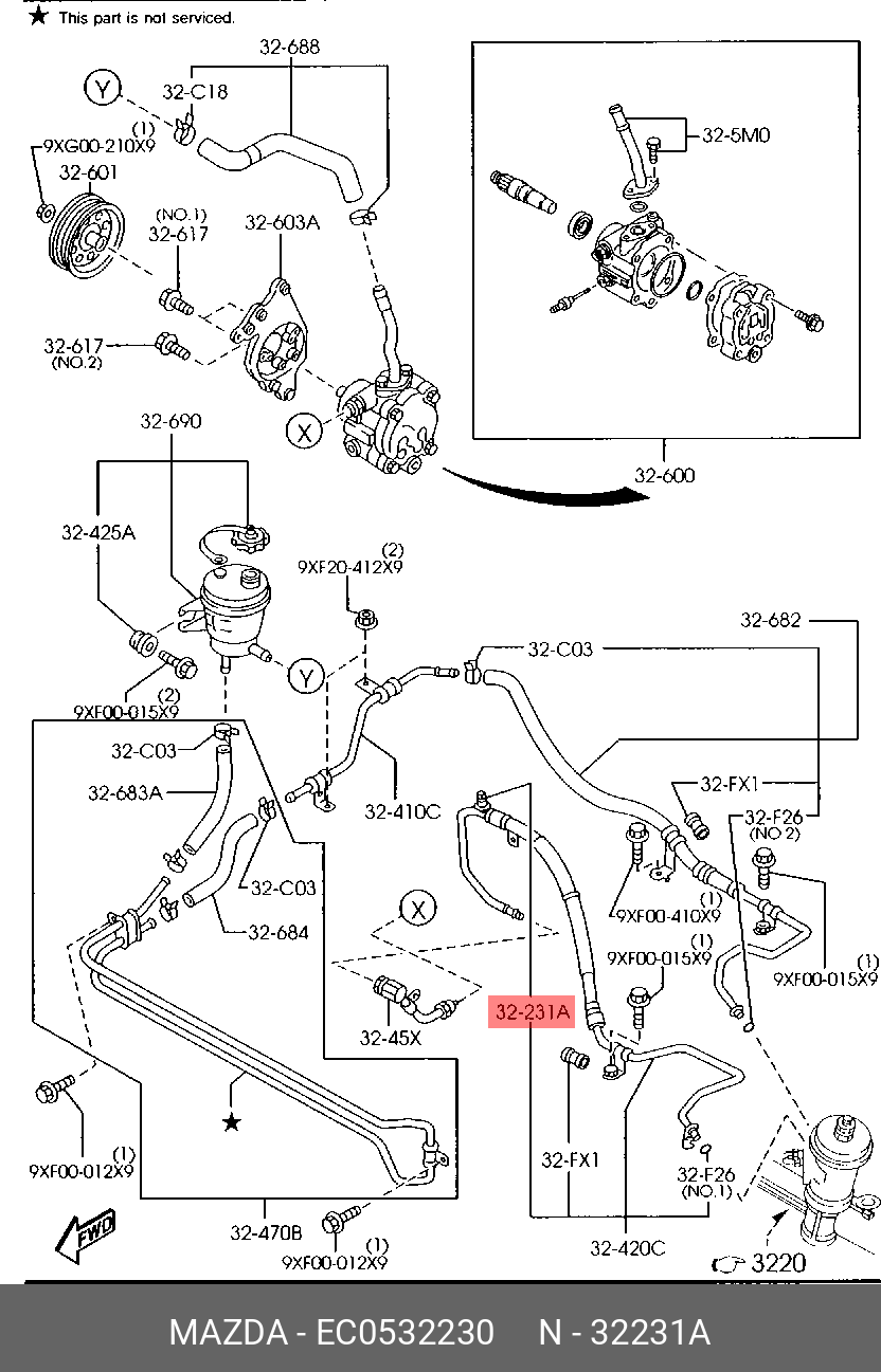 EC0532230 MAZDA ДАТЧИК ДАВЛЕНИЯ