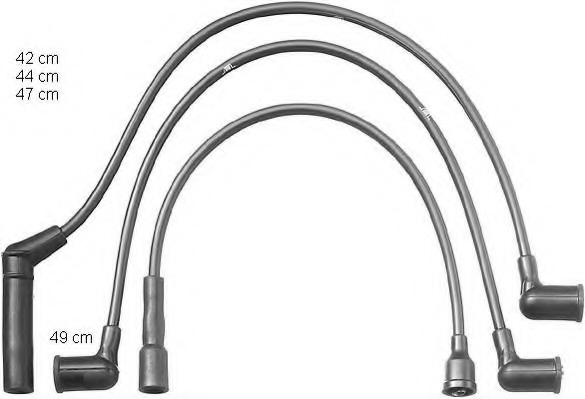 ZEF1105 BERU Комплект проводов зажигания